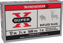 WINCHESTER SPR-X 12 23/4 1OZ SLUG 5RD BX 250RD CASE WINCX12RS15