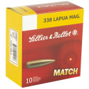 SELLIER & BELLOT 338LAP 300GR HPBT 10RD BOX 10 BOXES PER CASE SELLSB338LMB