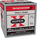 WINCHESTER SUPER-X HEAVY BRASS GAME LOAD 410 2-1/2" 7.5 25RD BX 250RD CASE WINCX417