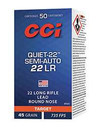 CCI 22 LR 40GR LRN SEMI AUTO "QUIET 22" 50 RD/BX 100 BX/CS CCI975CC