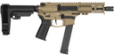 CMMG PISTOL, BANSHEE, MKGS, 9MM, 5", COYOTE TAN W/ADJ RIP BRACE CMMG99A890F-CT