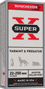WINCHESTER 22-250 REM 55 JHP SX 20 RD/BX 10 BX/CS WINCX22250HP