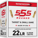 WINCHESTER 22LR 36GR PHP 555RDS WINC22LR555HP