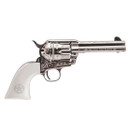 CIMARRON TEXAS RANGER FRONTIER 45LC REVOLVER NICKEL ENGRAVED CIMAPP410LNTXR