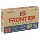 HORNADY FRONTIER 5.56 55GR FMJ 20RD BX 500RD CASE HORNFR200