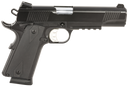 Tisas 10100529 1911 Duty 45 ACP 8+1 5" Black Steel Barrel, Black Serrated Steel Slide, Black Cerakote Steel Frame w/Accessory Rail & Beavertail, Ambidextrous 152718