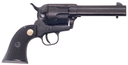 Cimarron ASPLINK1 Plinkerton  22 LR 6 Shot 4.75" Matte Black Steel Barrel, Frame & Cylinder, Black Checkered Plastic w/Medallion Grip, Exposed Hammer 136754