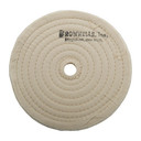 MUSLIN POLISH WHEEL, STITCHED, 6'' X 3/8'' THICK, 5/8'' ARBOR 032638625