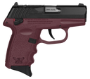 SCCY Industries CPX4CBCRRDRG3 CPX-4 RD 380 ACP 10+1 2.96" Crimson Red Polymer/Serrated Black Nitride Stainless Steel Slide/Finger Grooved Crimson Red Polymer Grip 144659
