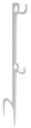 BC GROUND STAKE STEEL TARGET HANGER DOUBLE BC CFGSTH2