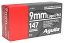 AGU 9MM 147GR FMJ FLAT POINT 50/20 AGU 1E097719