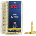 CCI 17HMR 20GR FMJ 50/40 CCI 55