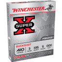 WIN SUPER-X BUCKSHOT 410GA 3 5PL #000 5/50 WIN XB413