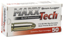 MAXX 9MM 115GR FMJ BRASS 50/10 MAXX PTGB9MMB