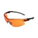 Allen ULTRX Keen Safety Glasses Black with Amber Lenses AN4141