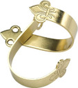 TRADITIONS GUN HANGERS BRASS</br>CURVED WITH FELT LINING A1701