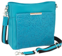 GTM  GTM-98TLD/TBLUE  SLIM CROSSBODY COWHIDE  TURQ 180553