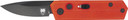COBRATEC STINGER FOLDER 1.9"RED/BLACK D2 BLADE SD BUTTON CTSTRRED