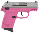 SCCY Industries CPX1TTPKG3 CPX-1 Gen3 9mm Luger Caliber with 3.10" Barrel, 10+1 Capacity, Pink Finish Picatinny Rail Frame, Serrated Stainless Steel Slide & Polymer Grip 144523