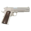 SDS Imports 1911 A1 Stakeout Handgun 9mm Luger/.38 Super Combo 9rd Magazine 5" Barrel Nickel with Walnut Grips SD10100562