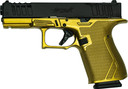 GLFA 19 STRIKER 9MM 4" 15 SHOTBLACK SLIDE GALAXY GOLD FRAME GL19GGLD