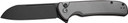 CIVIVI KNIFE CHEVALIER II 3.4"GRAY ALUM HANDLE/BLACK STNWSH C20022B3