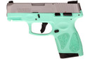 Taurus G2S Handgun 9mm Luger 7rd Magazines 3.2" Barrel Stainless Slide/Cyan Grip TX1G2S939C