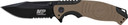 S&W KNIFE M&P INDEX FLIPPER3.5" BLACK/DESERT TAN CLIP PT SWMP13GLSCP