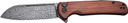 CIVIVI KNIFE CHEVALIER 3.46"CUIBOURTIA WOOD/BLK DAMASCUS C20022DS1