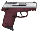 SCCY Industries CPX1TTCRRDRG3 CPX-1 Gen3 RDR 9mm Luger 10+1 3.10" Crimson Red Polymer w/Picatinny Rail Serrated SS Slide Crimson Red Polymer Grip 144609
