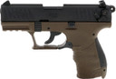 WALTHER P22Q MILITARY 22LR3.4" 2-TONE BLK SLIDE/OD GREEN G5120715