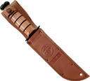 KA-BAR FIGHTING/UTILITY KNIFE7" SRRTD W/LEATHER SHEATH USMC K1218