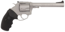 Charter Arms 79960 Pitbull  Large 9mm Luger, 5 Shot 6" Matte Stainless Steel Barrel, Cylinder & Frame w/Black Finger Grooved Rubber Grip 119799