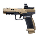 Canik TTI Combat Handgun 9mm Luger 18rd Magazines (2) 4.6" Barrel Black and Bronze with Mecanik M03 Optic YCHG7854VN