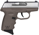 SCCY Industries CPX-3TTDE CPX-3  Sub-Compact Frame 380 ACP 10+1, 3.10" Stainless Quadlock Barrel, Serrated Stainless Steel Slide, Flat Dark Earth Polymer Frame w/Finger Grooves, No Safety, Right Hand 144568