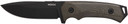 WOOX KNIFE ROCK 62 FIXED BLADE4.25" BLACK MICARTA PLAIN HND! BUKNF00105