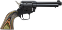 Heritage Mfg RR22MBS4 Rough Rider  22 LR 22 WMR 6 Shot 4.75" Black Satin Barrel, Cylinder & Frame, Camo Laminate Grips 87935