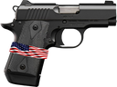 Kimber Mfg, Inc 3300244 Micro 9 Liberty Micro Frame 9mm Luger 7+1 3.15" Stainless Ramped Barrel, KimPro II Black Serrated Stainless Steel Slide, Kimpro II Black Aluminum Frame w/Beavertail 170628
