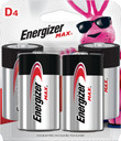 ENERGIZER MAX BATTERIES D4-PACK E95BP4