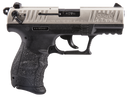 Walther Arms 5120336 P22 *CA Compliant 22 LR 10+1 3.42" Nickel Serrated/Steel Slide, Black Polymer Frame w/Picatinny Rail, Black Interchangeable Backstrap Grips 89503