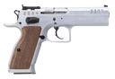 Tanfoglio IFG TFSTOCK240 Stock II Competition 40 S&W 12+1/16+1, 4.44" Stainless Polygonal Rifled Barrel, Stainless Ported/Serrated Slide, Stainless Steel Frame, Brown Polymer Grip 146337