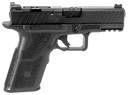 ZEV OZ9XDUTYSS OZ9 Duty Compact X 9mm Luger 17+1 4", Black, Serrated Stainless Steel Slide with Optic Cut, X-Grip Polymer Frame with Picatinny Rail, Fiber Optic Combat Sights 151036