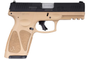 Taurus 1G3B941T G3  9mm Luger 15+1 Or 17+1 4" Matte Stainless Steel Barrel, Tan Polymer Frame With Picatinny Acc. Rail, Tenifer Matte Black Steel Slide, Re-Strike Capability, Manual Safety 135480