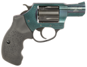 Charter Arms 25387 Undercover Chameleon 38 Special 5rd 2" Barrel, Overall Hi-Polished Iridescent Cerakote Finish, Standard Hammer, Finger Grooved Black Rubber Grip 58318