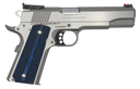 Colt Mfg O5072GCL Gold Cup Lite  9mm Luger 8+1 5" Stainless National Match Barrel, Stainless Steel Serrated Slide, Stainless Steel Frame w/Beavertail, Blue Scalloped G10 Grip, Ambidextrous 104960