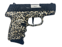 SCCY Industries DVG1PBLP DVG-1  Sub-Compact Frame 9mm Luger 10+1 3.10" Stainless Quadlock Barrel, Black Glitter Optic Ready/Serrated Stainless Steel Slide, Black Leopard Polymer Frame & Grip 162418