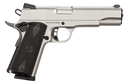 Rock Island 51448 Rock Standard FS 45 ACP 8+1 5" Barrel, Overall Matte Nickel Finish Steel, Beavertail Frame, Serrated Slide & Black Rubber Grip 35194