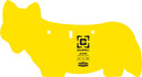 CALDWELL AR500 COYOTE TARGET3/8"  AR500 STEEL YELLOW 4001073