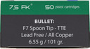FK BRNO 7.5 FK AMMO 101GRSPOON TIP 50RD 12BX CASE AFKAMMOF750
