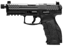 HK 81000239 VP9 Tactical 9mm Luger 10+1 4.70" Black Threaded Barrel, Black Cerakote Optic Ready/Serrated Steel Slide, Black Polymer Frame w/Picatinny Rail, Black Interchangeable Backstrap Grip 172694